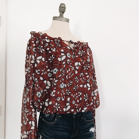 Express Tops - 3 for $15 / Express Ruffled Floral Blouse